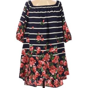Striped & Floral Audrey 3+1 Shift Dress